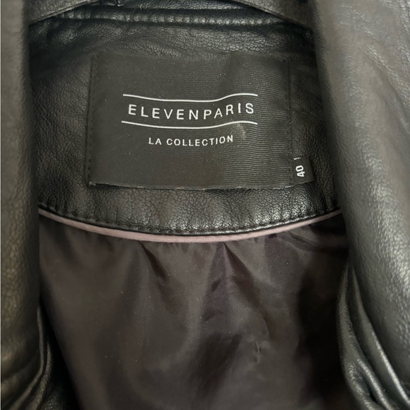 Eleven Paris Vegan Leather Moto Jacket - Picture 3 of 4